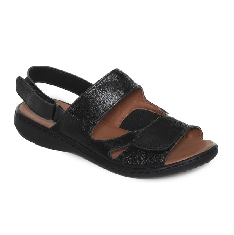Opananken Sandalia 24-63624 Preto Slim FlyLycra -2-